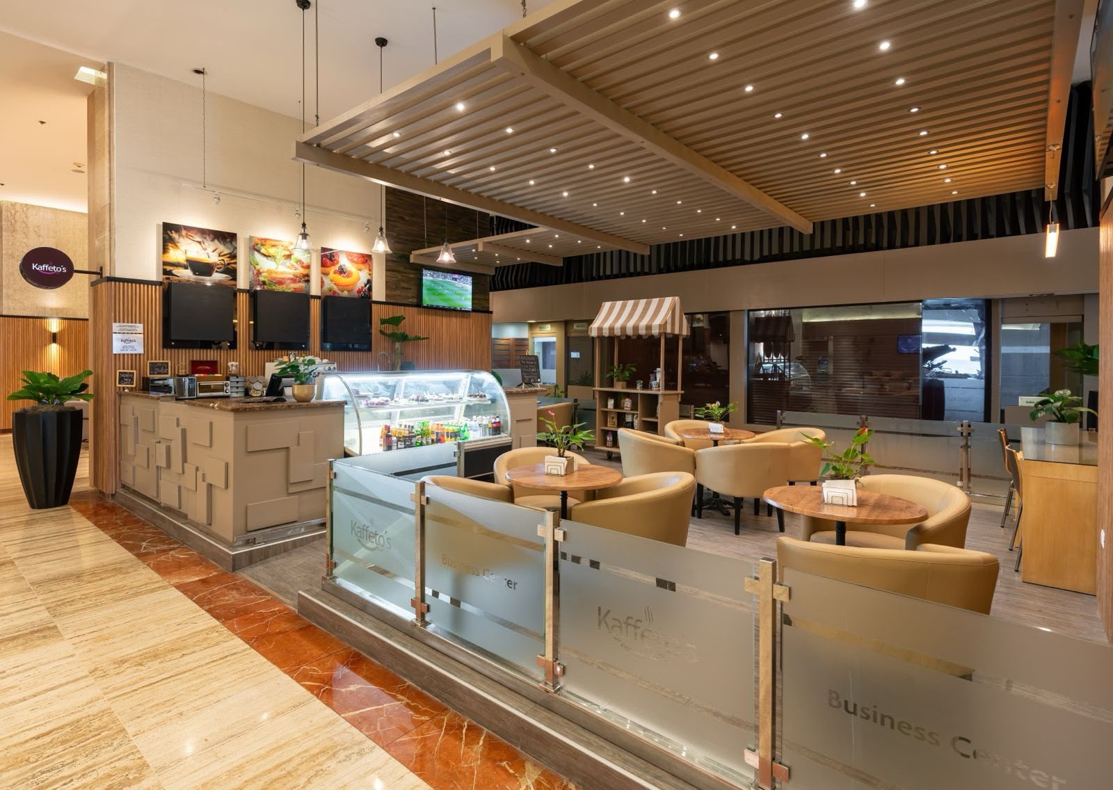 Café y centro de negocios