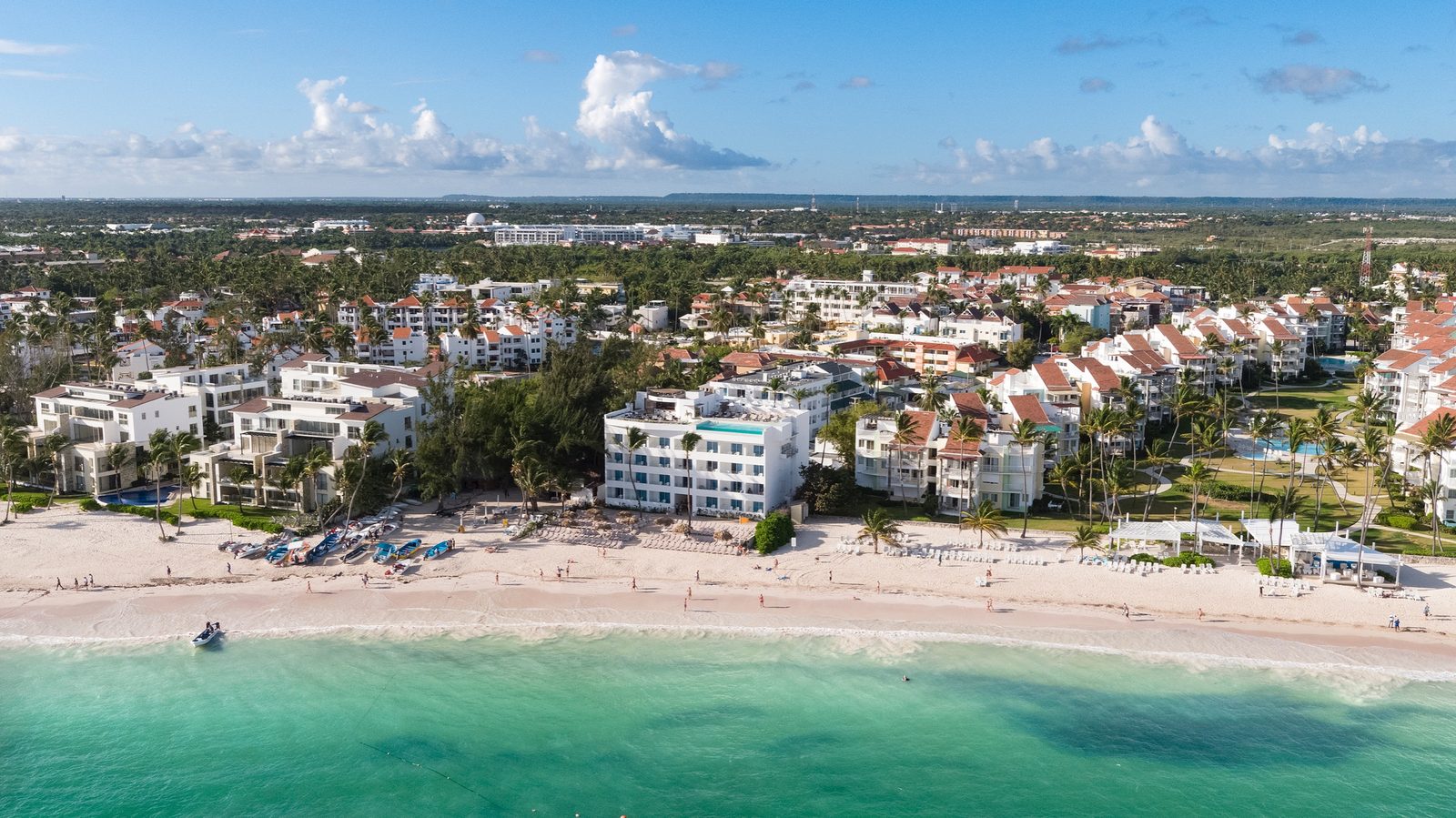Vista aérea del hotel sobre Playa Bávaro